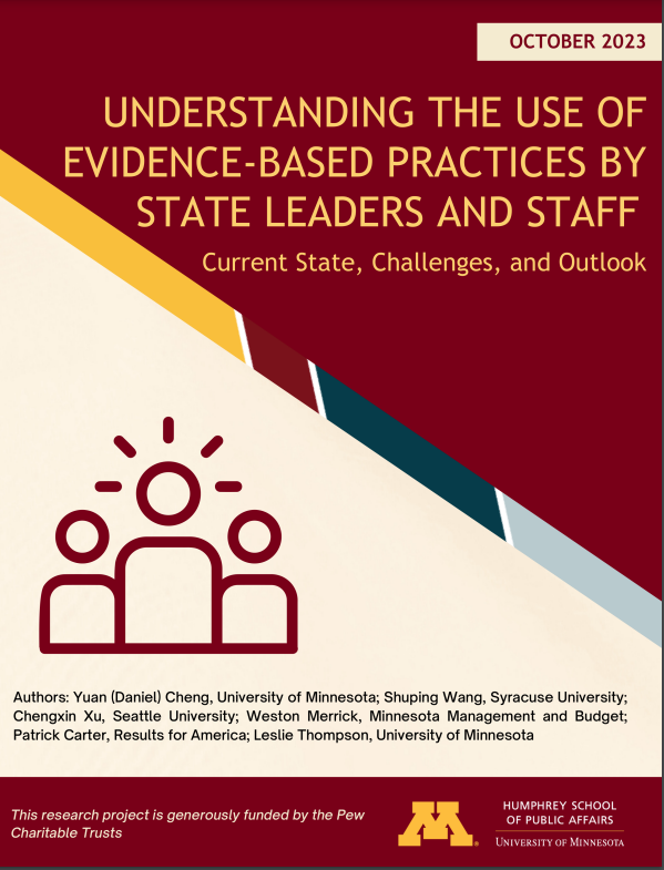 chengyuan87's tweet photo. Excited to release this @pewtrusts funded report with my colleagues @MMBCommunicates @Results4America @seattleu @MaxwellSU @HHHSchool on evidence use by State leaders and staff, drawing data from interviews and surveys to civil servants in three states: https://t.co/r0K6iAbJSE https://t.co/opRCfr4MeN