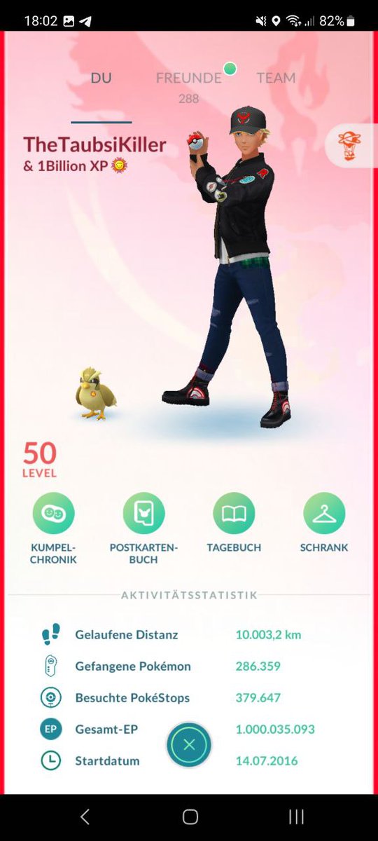 Finally done. 1 billion XP in #PokemonGO. I would like to thank everyone who helped me to reach this big goal. #1BXP