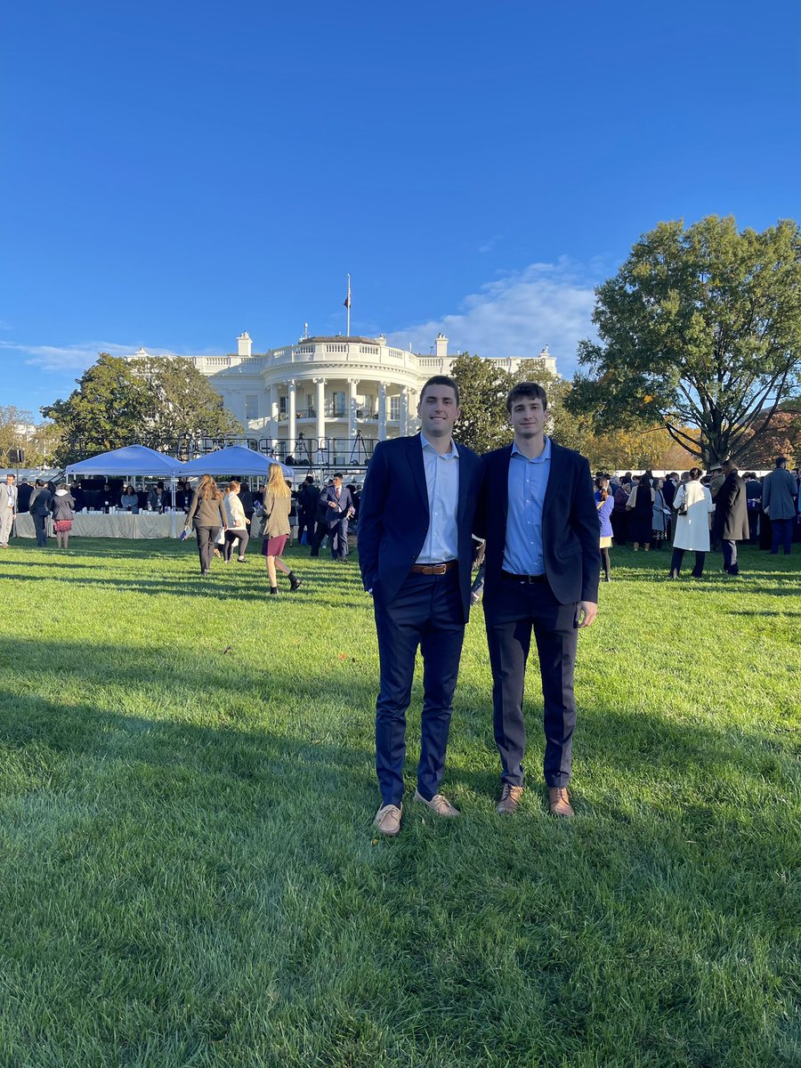 American U. Eagles (@aueagles) on Twitter photo It was a beautiful day at the White House for these four Eagles to welcome Australia’s Prime Minister! 🇦🇺
Lincoln Ball and Lorenzo Donadio of <a href="/AU_MBasketball/">American U. Men's Basketball</a> and Charllene Boshoff and Bryn Underwood of <a href="/AU_FieldHockey/">AU Field Hockey</a> got this amazing opportunity through the <a href="/KogodBiz/">Kogod School of Business</a> school. It was a beautiful day at the White House for these four Eagles to welcome Australia’s Prime Minister! 🇦🇺
Lincoln Ball and Lorenzo Donadio of <a href="/AU_MBasketball/">American U. Men's Basketball</a> and Charllene Boshoff and Bryn Underwood of <a href="/AU_FieldHockey/">AU Field Hockey</a> got this amazing opportunity through the <a href="/KogodBiz/">Kogod School of Business</a> school.