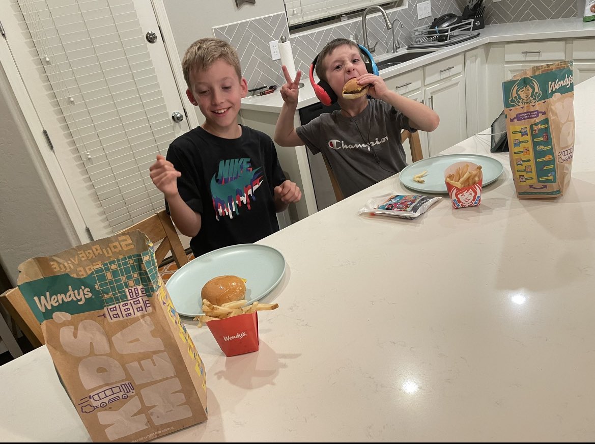 We love our <a href="/Wendys/">Wendy’s</a> before big games Wendy’s for the win!!!! #ad