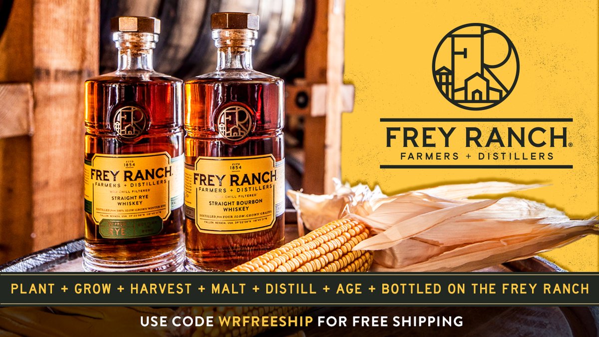 If you're a fan of spicy rye, you're going to want to taste Frey Ranch Straight Rye Whiskey. This gem of a whiskey comes from <a href="/freyranch/">Frey Ranch Distillery</a>, a total farm-to-glass operation in Nevada.

Use code WRFREESHIP for free shipping on your order: bit.ly/WR_Post_FreyRa…

#Partner