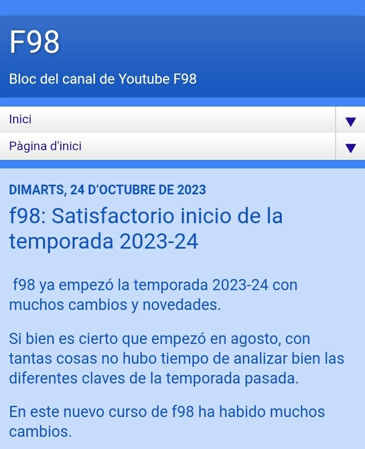 el98info's tweet photo. 🗞 NEWS

"Buen arranque del curso 2023-24 en f98"

Análisis de los nuevos programas y nuevos fichajes en el canal. Y lo que nos espera. 

Aquí 👇

https://t.co/YjUZ8AEz5G https://t.co/tX2nTPZIsa