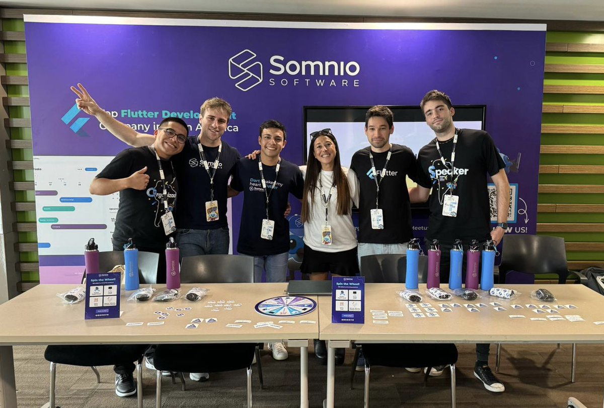 Excited for day 1 at <a href="/FlutterConfLAT/">FlutterConf Latam</a> with the <a href="/somnio_software/">Somnio Software</a> team 🚀 
Check out our agenda for the next two days 🇨🇴

🗓 Today:
🗣️ 'Powering your #Flutter Apps with gRPC' by me :)
🗣️ 'Building a Flutter-Focused Company' by <a href="/MauriPastorini1/">Mauricio Pastorini 💙</a> (CEO)