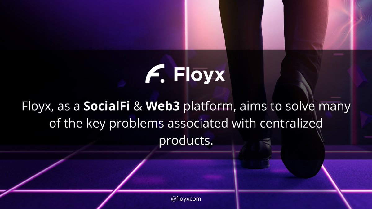 📚 Floyx as a #SocialFi &amp; #Web3 platform seeks to solve many of the problems associated with centralized social media by introducing decentralization, increasing user control over data, and using blockchain and #cryptocurrency technologies. 

Coming in response to the problems of