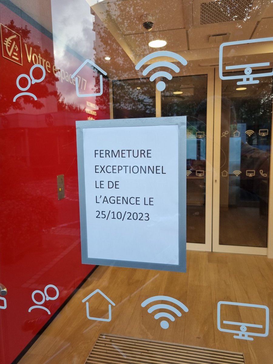 Quand tu appelles ta conseillère <a href="/CE_iledefrance/">Caisse d'Epargne IDF</a> le 24/10 (après 2 mois sans réponse à mes messages), qu'elle te dit que tu peux venir récupérer un chèque de banque le lendemain :