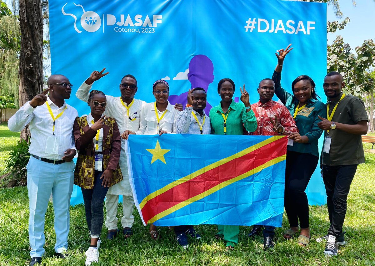 SimonBine's tweet photo. #DJASAF: Young people advancing #SRHR the @YouthSprint delegates 🇨🇩at the 1st Youth Dialogue on Safe Abortion in Africa - The aim was to create a diverse space for in-depth reflection and to co-build a strong youth movement that supports the various pillars of the common agenda. https://t.co/8wzaxyozi4