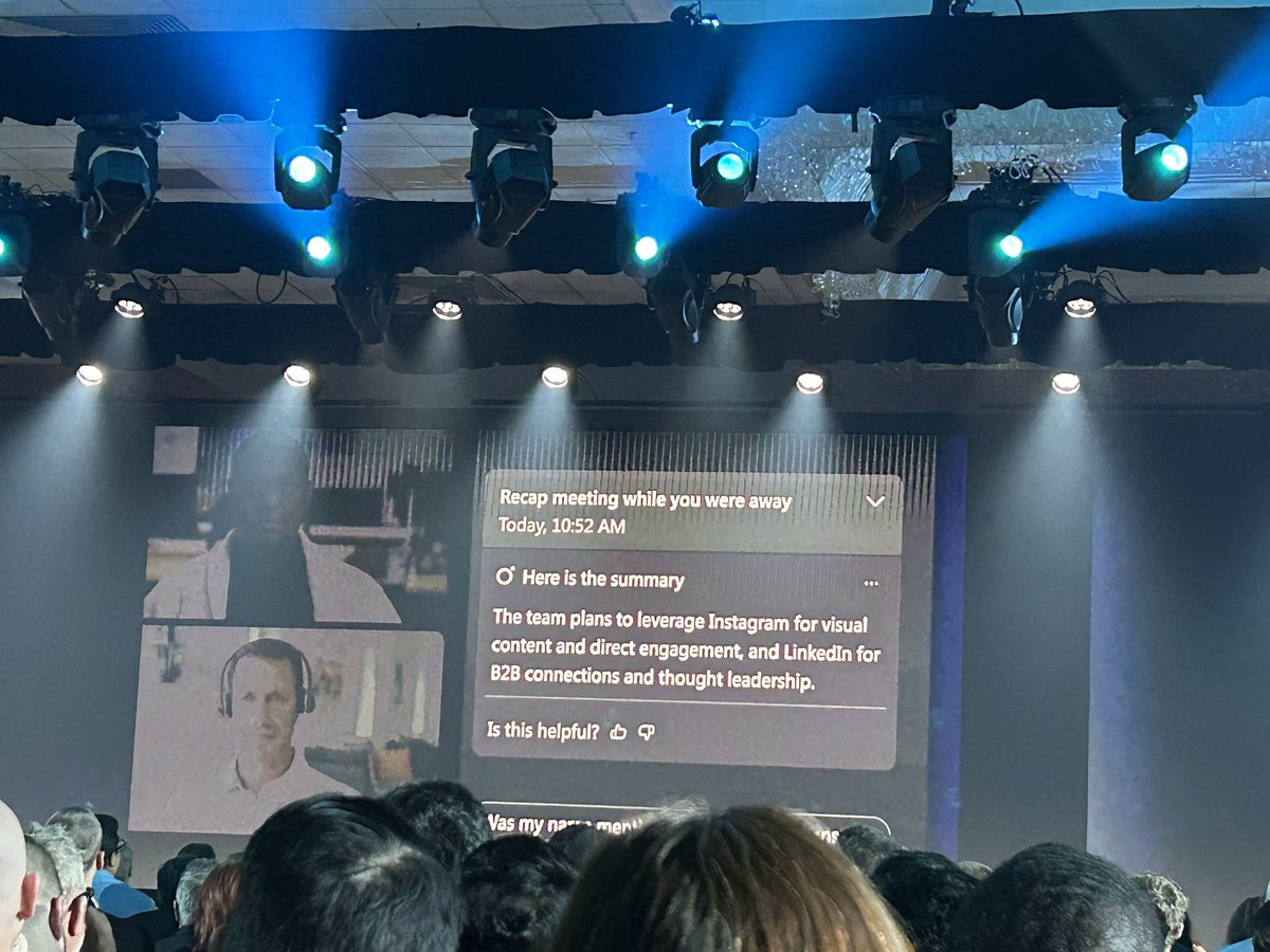New <a href="/Webex/">Webex</a> announcement at #WebexOne Webex AI Assistant. <a href="/jpatel41/">Jeetu Patel</a> shares his favorite use case. If I leave a meeting, I get a summary of what happened when I was gone.