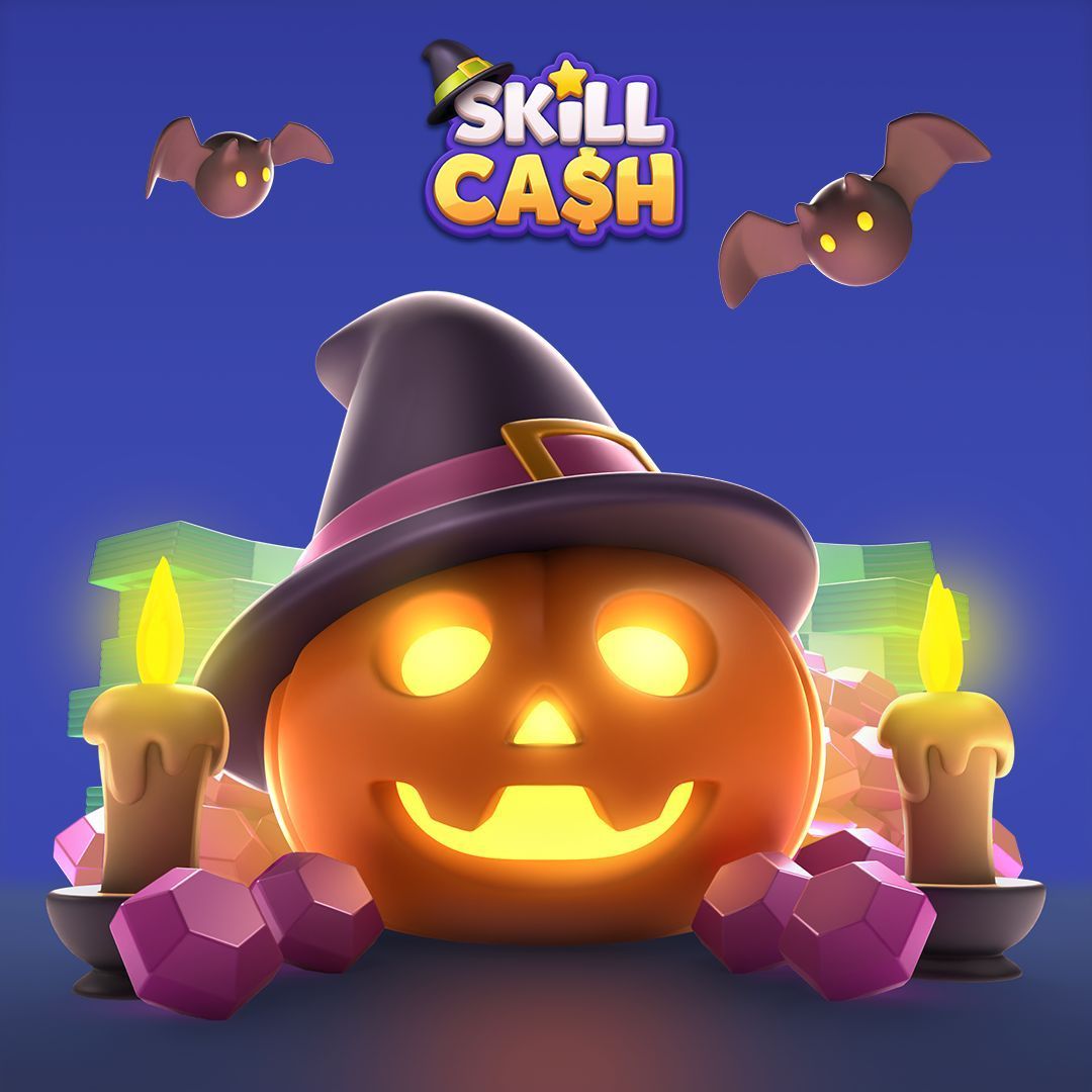 SkillCash's tweet photo. Join us for Halloween on Skill Cash and enjoy a surprise Solitaire game along with unique limited-time offers filled with treats! 🎃 #SkillCash #Halloween https://t.co/uYMqdCYdiM