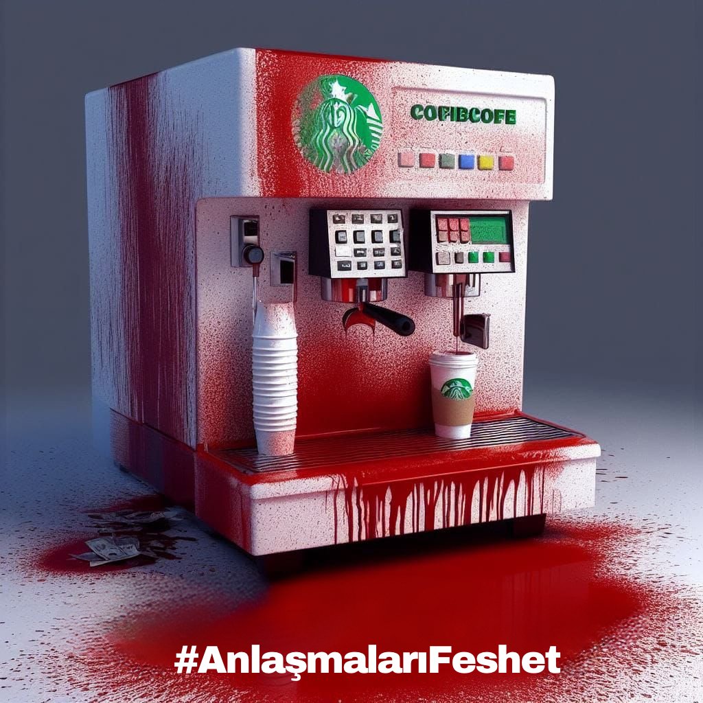 Misvak Caps (@misvakcaps) on Twitter photo Kamu Kurumlarını Soykırım destekçisi Starbucks ile anlaşmalarını feshetmeye davet ediyoruz!
Soykırıma ortak olmayın !
<a href="/saglikbakanligi/">T.C. Sağlık Bakanlığı</a>
<a href="/drfahrettinkoca/">Dr. Fahrettin Koca</a> <a href="/KarayollariGM/">Karayolları Genel Müdürlüğü</a>
<a href="/UABakanligi/">T.C. Ulaştırma ve Altyapı Bakanlığı</a> <a href="/TCDDemiryollari/">TCDD-Türkiye Cumhuriyeti Devlet Demiryolları 🇹🇷</a>
<a href="/a_uraloglu/">Abdulkadir URALOĞLU</a> <a href="/medipolunv/">Medipol Üniversitesi</a>
#AnlasmalarıFeshet Kamu Kurumlarını Soykırım destekçisi Starbucks ile anlaşmalarını feshetmeye davet ediyoruz!
Soykırıma ortak olmayın !
<a href="/saglikbakanligi/">T.C. Sağlık Bakanlığı</a>
<a href="/drfahrettinkoca/">Dr. Fahrettin Koca</a> <a href="/KarayollariGM/">Karayolları Genel Müdürlüğü</a>
<a href="/UABakanligi/">T.C. Ulaştırma ve Altyapı Bakanlığı</a> <a href="/TCDDemiryollari/">TCDD-Türkiye Cumhuriyeti Devlet Demiryolları 🇹🇷</a>
<a href="/a_uraloglu/">Abdulkadir URALOĞLU</a> <a href="/medipolunv/">Medipol Üniversitesi</a>
#AnlasmalarıFeshet