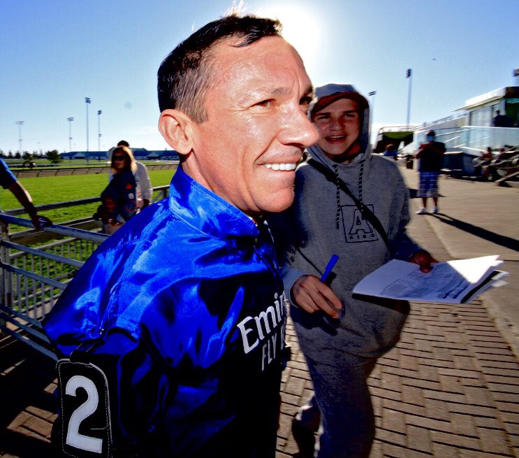 Banned On The Run. Photo by Mike Campbell 📷©. Frankie Dettori , pictured here @WoodbineTB, was given two separate eight-day bans for whip offences riding Long Distance Cup winner Trawlerman and Champions Sprint second Kinross recently at Ascot Racecourse. @Ascot