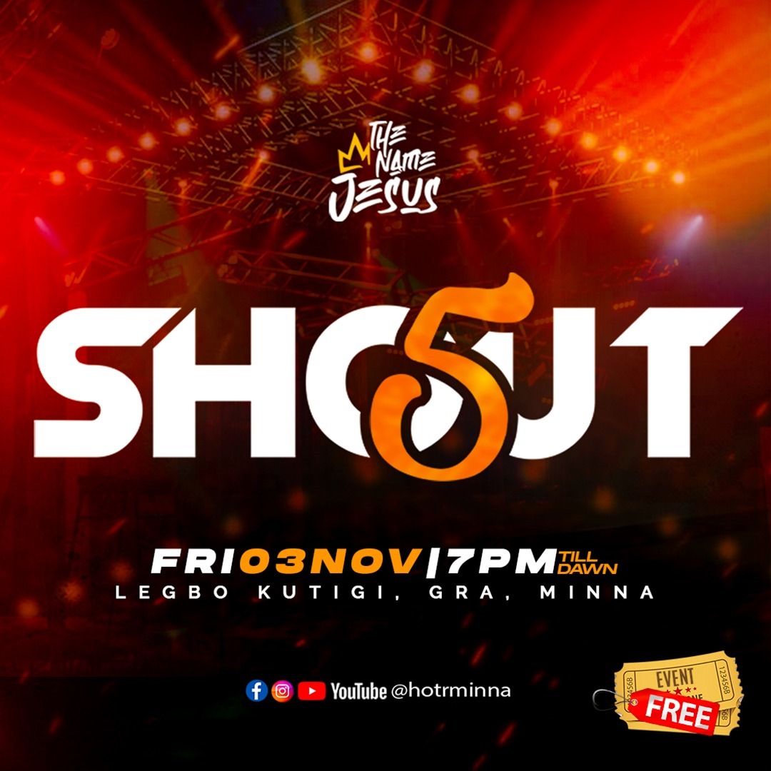 SamuelEgharevba's tweet photo. Happening LIVE in Nigeria, #Nigerians, are you ready for #SHOUT2023 #SHOUT5 @Hotrminna. It is a night of healing, deliverance, balance, music, and worship. https://t.co/Q9qOTJbxRs