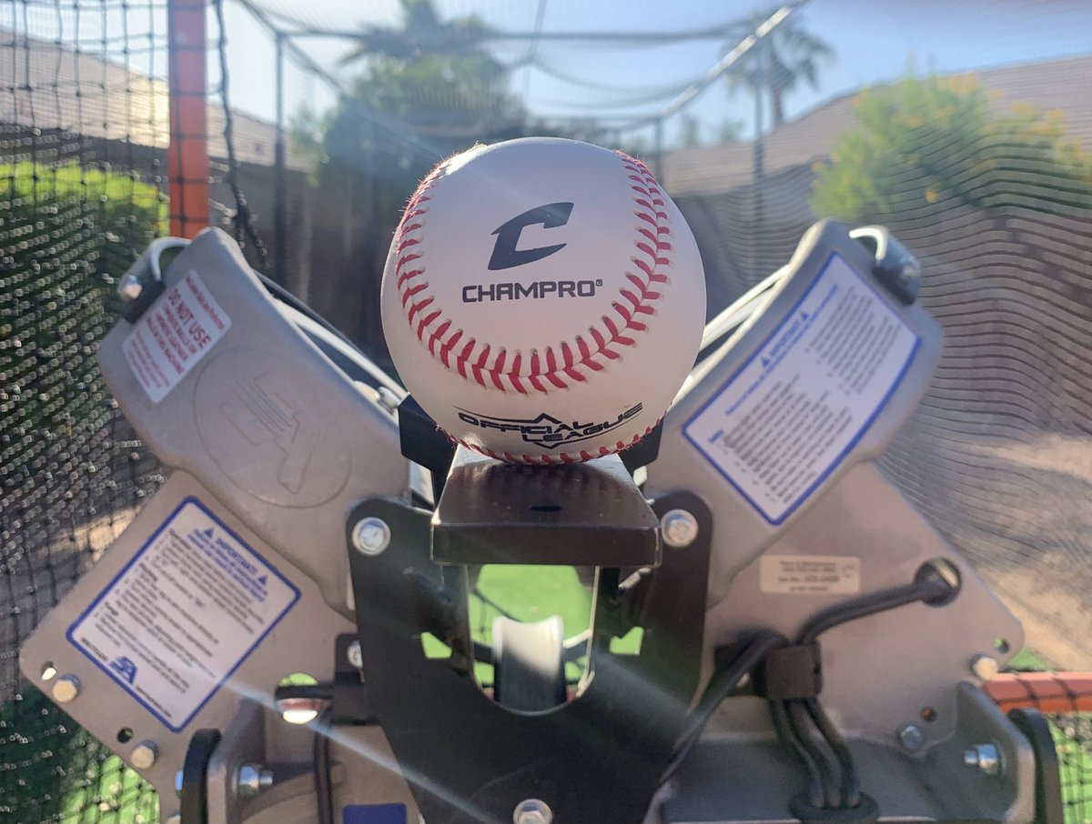 WebTwo9's tweet photo. Spring is around the corner. GET IN THE CAGE. #CHAMPRO #baseball #LetsGo https://t.co/X0fsBsI2ww