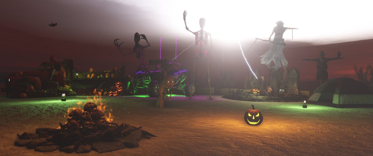 Parallel42LLC's tweet photo. 🎃 Introducing 13 spooktacular items for //42 Campout!

From a 12-foot skeleton to tombstones complete with eerie sounds, make your next campsite supernatural!

🛒: https://t.co/KJ0ZbXmCmM
* Available soon via //42 Direct &amp; Orbx

#CreepyCampout #FlightSim #Halloween @MSFSofficial https://t.co/jT6fwrmwXZ