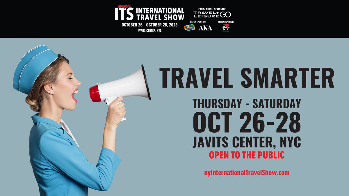 nypost's tweet photo. Exciting news! 🌎 Join us at the NY International Travel Show from 10/26-28 at the Javits Center in NYC. Explore new destinations, attend informative conference sessions, and book your dream trip today! Register now at: https://t.co/79Fd1uC6Er ✈️ #NYTravelShow #Sponsored https://t.co/nG8y3byAy9