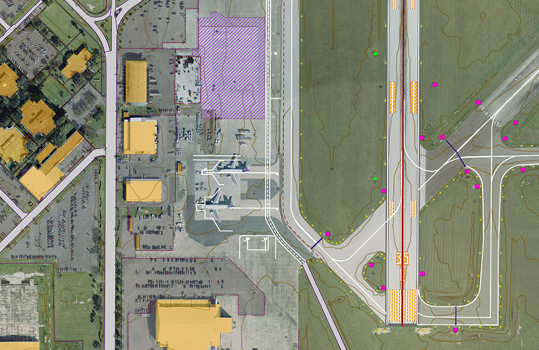 Our remote sensing and eGIS solutions help Airport Planners and A&amp;E firms see airports from a new perspective through engineering-grade imagery and custom interfaces, easing asset management, creating ALPs, and so much more. Click the link for more!  nv5.com/geospatial/sol… #GIS