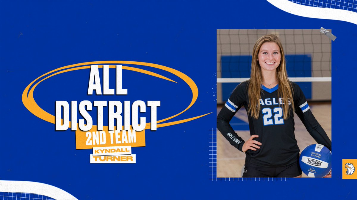 Congratulations to the Lady Eagles selected to the Division II-A West All District Volleyball teams!

1st Team
Bailey Robinson

2nd Team
Desirae Walker
Kyndall Turner
