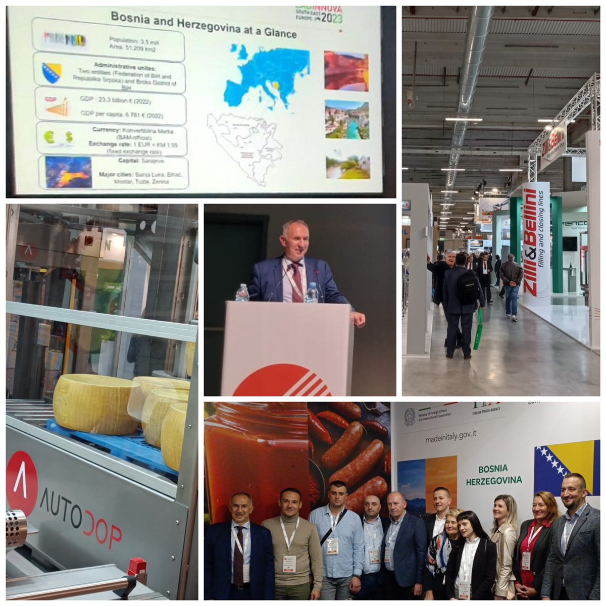 ITAZagreb's tweet photo. We are @CibusTec #Parma with a large delegation of 11 🇧🇦 Bosnian companies presenting the prospects for collaboration with 🇮🇹 in the agro-industriali sector 🤝 #LabInnova https://t.co/WZVcsjH04o