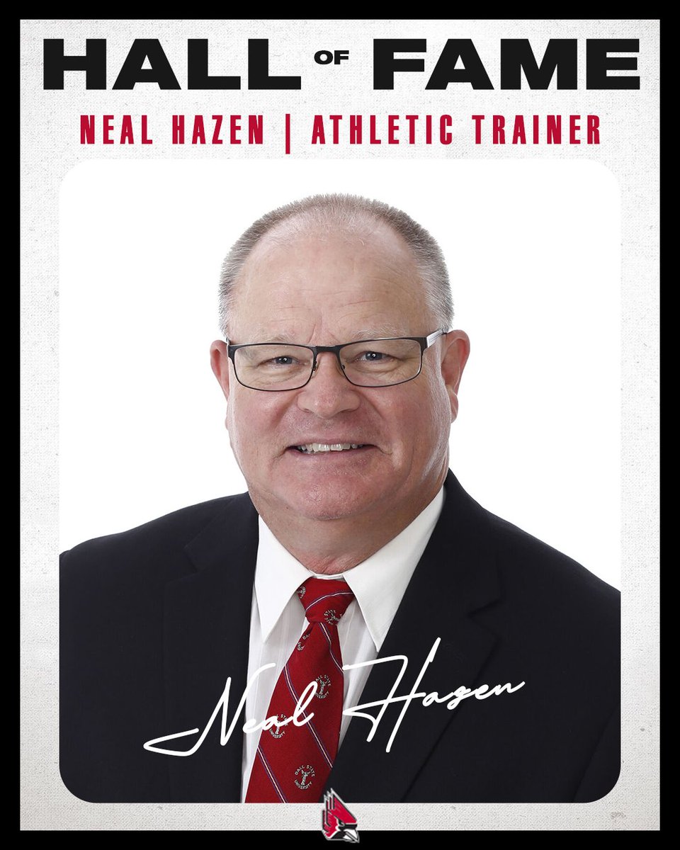 BallStateSports's tweet photo. Congratulations Neal Hazen! Neal is a @BallState alum who dedicated 34 years to athletics. He served as the head athletics trainer for over 25 years.

#ChirpChirp x #WeFly https://t.co/keaMW0y6zv