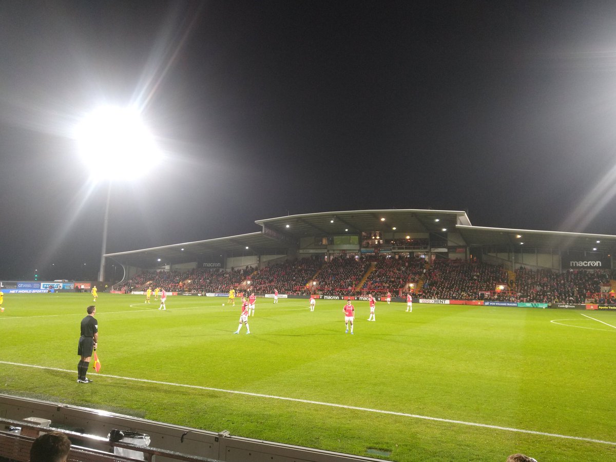 cowey_john's tweet photo. #92 again.  @Wrexham_AFC v @suttonunited  last night.  #92club https://t.co/zqvryICcT4