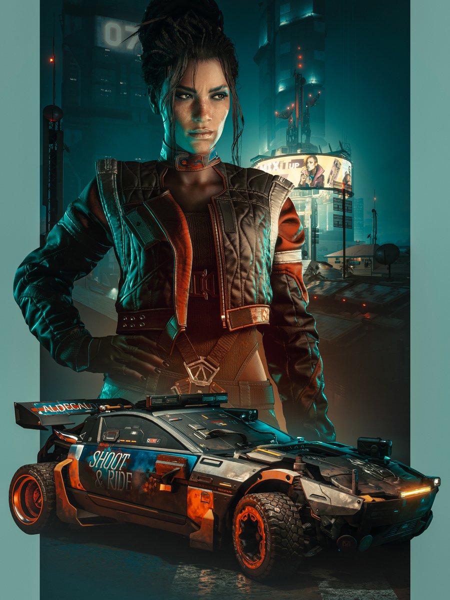 #Cyberpunk2077 

2 year old shots
I used to really like these...now they're just kinda ok😛

(obv inspired by the official posters)