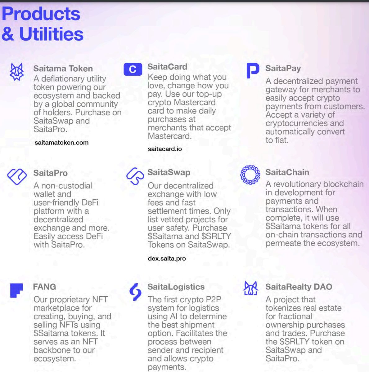 InfluencerDee's tweet photo. Unlike popular opinions that it is only Whales or Idolos that can profit from Crypto,

The truth is that,

Crypto is made for EVERYONE!

This is a narrative that @WeAreSaitama is constantly pushing and we are just getting started.

I am so hyped about the Saitama ecosystem, especially about the community supporting the ecosystem.

During the last bull run, the Saitama token was at an all-time high of 7 Billion Marketcap.

You are still early if you join now. - NFA

For the record, Saitama is not just an average Crypto project.

It is an innovative ecosystem, building products with real-world uses.

Saitama is making it easy by seamlessly integrating Crypto into our daily routine.

Imagine having a physical Crypto debit card,

You can take this card to an ATM machine and withdraw physical cash in your local currency.

No need to transfer to an exchange and trade on P2P and wait to receive your transfer.

This is what Saitama is building with the upcoming physical SaitaCard.

This is a very new technology and Saitama is a pioneer.

There are not many self-custodial wallets and Saitama is one of the very few that have been able to build one.

You can use the SaitaPro to save and buy your digital assets.

As a non-custodial wallet, this means,

1. Your Crypto is 100% in your hands.

2. No middleman.

3. Make your crypto work for you through staking and farming pools.

4. Easily transfer money in bulk to anyone in any part of the world.

And lastly, there are multiple levels of security that protect your assets from the risk of getting hacked.

I love the UI/UX of the SaitaPro compared to other wallets out there.

@XBridge_  which is the bridge product built by Saitama was recently launched this week where you can bridge from one network to another.

The core team is also building Saitachain which is going to be a layer 1 blockchain.

I wasn’t joking when I said Saitama is a full ecosystem.

There’s also the;

➡️ @Saita_Swap  - A decentralized exchange made with love and simplicity.

➡️ SaitaLogistics.

➡️ Edutainment.

➡️ @SaitaRealty  - The real estate arm.

The Saita token is listed on over 5 exchanges and I am hoping we get to see a listing on Binance 😉

Trust me,

The Saitama community is one of the best crypto communities in the space.

@WeAreSaitama is ready for the Crypto Africa community.

To be a part of this innovation,

1. Follow ME and @WeAreSaitama 

2. Join the Saitama Telegram community.

3. Visit the Saitama official website to learn more.

I am rooting for the entire community.

Saitama is here to stay and we are early!