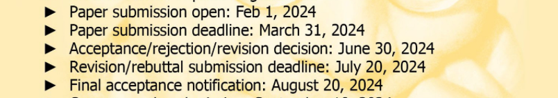 Did you know that in #ICPR2024 you have two attempts to get your papers accepted? 🤯 Find more about Acceptance (June 30, 2024) and Revision (July 20, 2024) at: icpr2024.org/cfp.html