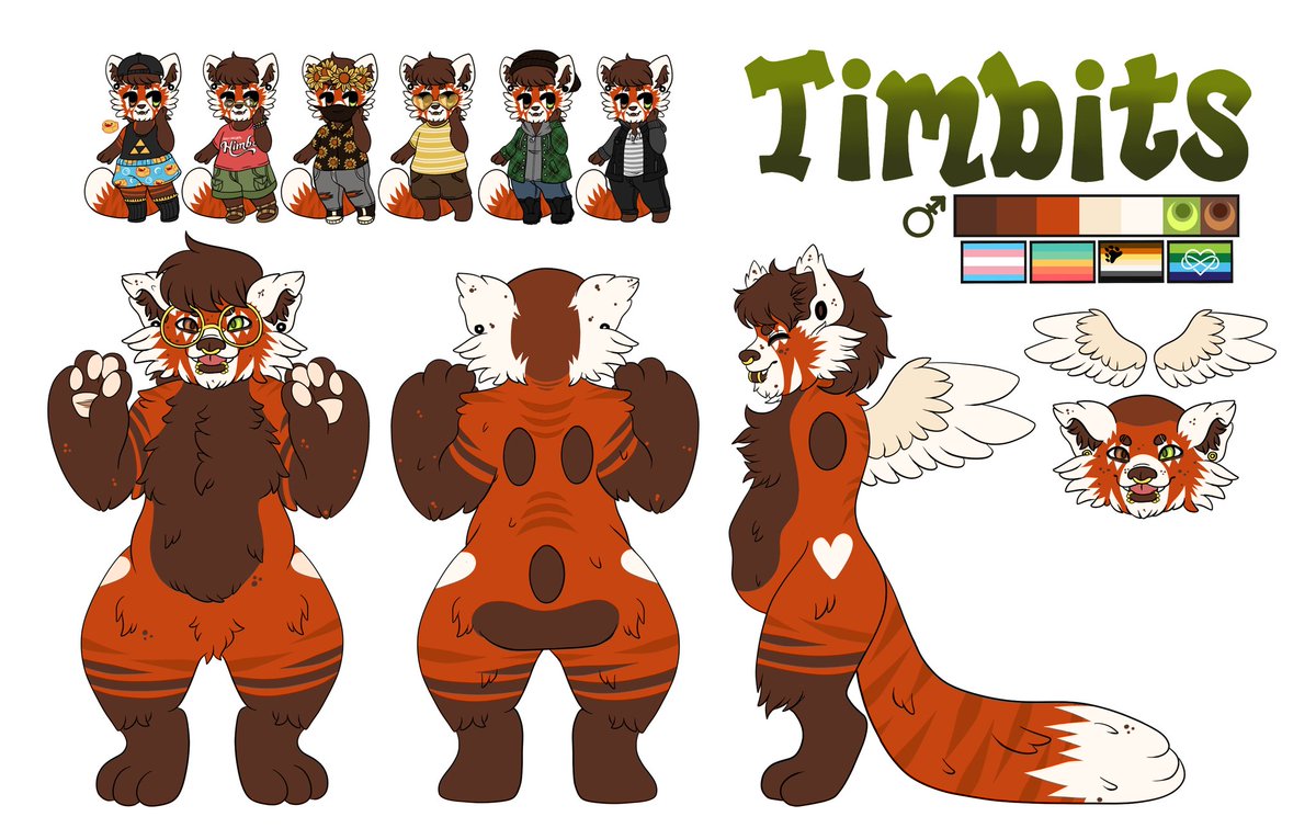 TimbitsFurry's tweet photo. @Setrael AWGH TY!!! He actually recently finished his first ever ref sheet for his boy, and I adore it 😭💕 (I'll finish mine soon shhh, white background is good enough ✌️😭) https://t.co/iDTqFyFIrT