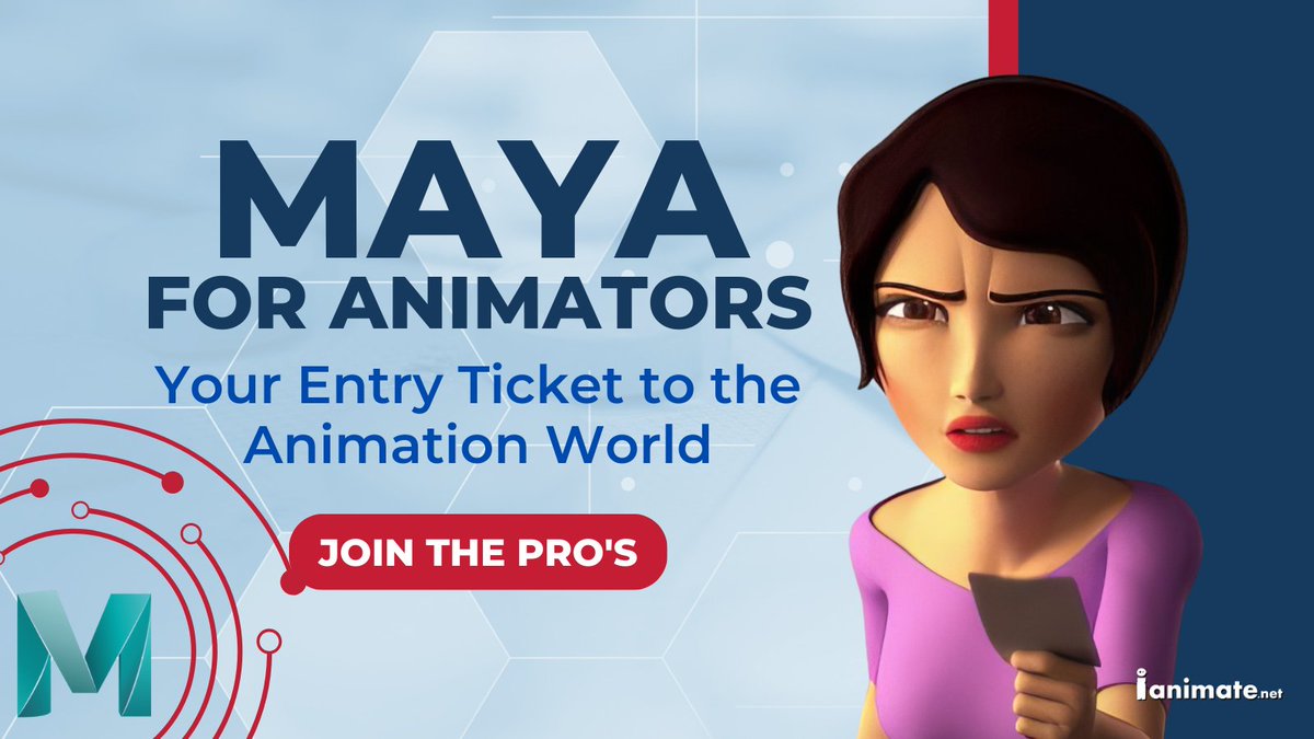 iAnimate's tweet photo. 🌟 Are you ready to dive into the world of animation with MAYA? 🎥 Join our fantastic instructor Sean Callan for the "MAYA for Animators" class - no prerequisites needed! 🚀
#iAnimate #MayaForAnimators #WinterBlock #NewYearNewSkills https://t.co/bJLolalJhG