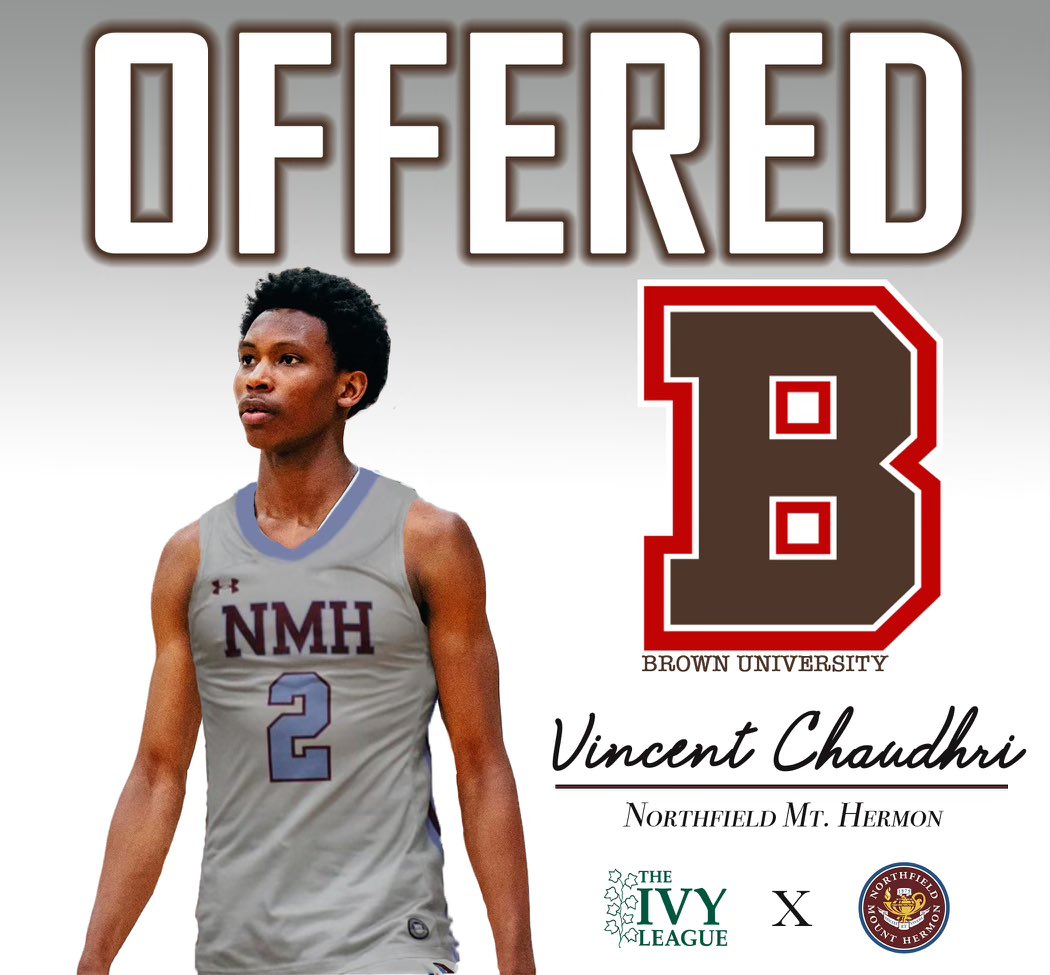 Blessed to receive an offer from Brown University!! Thank you Coach Martin and Coach Wheeler!! @NMHBoysHoops @RiversideHawks @KarriemMemming2 @VerbalCommits