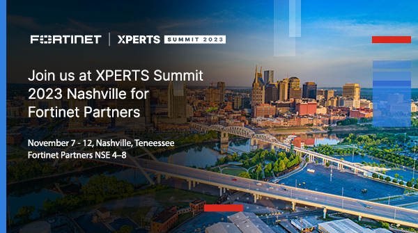 I'll be there!

<a href="/Fortinet/">Fortinet</a> XPERTS Summit US 2023 is almost here! 📣

We're kicking off with our <a href="/FortinetPartner/">Fortinet Partner</a>(s) NSE 3-8 for 4️⃣ days packed with exclusive tech sessions, live demos, and hands-on labs. Learn more about the XPERTS Summit: ftnt.net/6011u5rfz 👈

#FortinetNSE