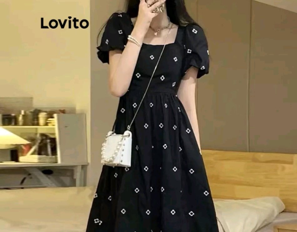 Thay_hstyles's tweet photo. Lovito Vestido Casual com Mangas Bufantes Florais e Decote Quadrado para Mulheres LNE05105 (Preto) com 44% de desconto! 
 R$53,69.
 https://t.co/dMJR8z1azJ https://t.co/1rjudlixTJ