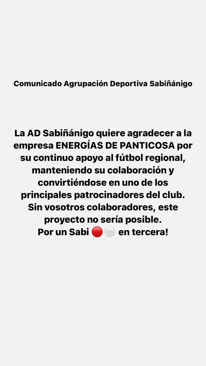 A.D. Sabiñánigo tweet media