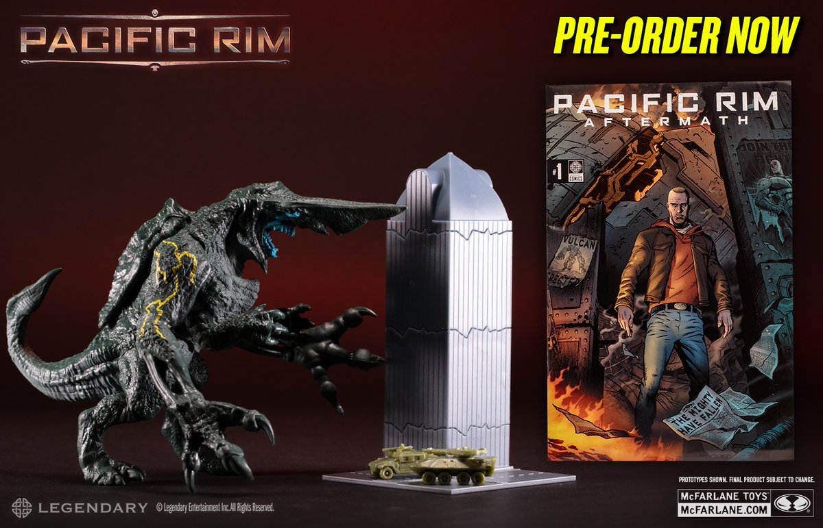 mcfarlanetoys's tweet photo. Knifehead (Kaiju) from Pacific Rim is available for pre-order NOW at select retailer!
➡️ https://t.co/0zYII1R4dj

4” scale figure includes rebuildable tower, street section and two vehicles. Plus a Pacific Rim comic!   

#McFarlaneToys #PacificRim #Knifehead #Kaiju https://t.co/eOg9LVfYAH
