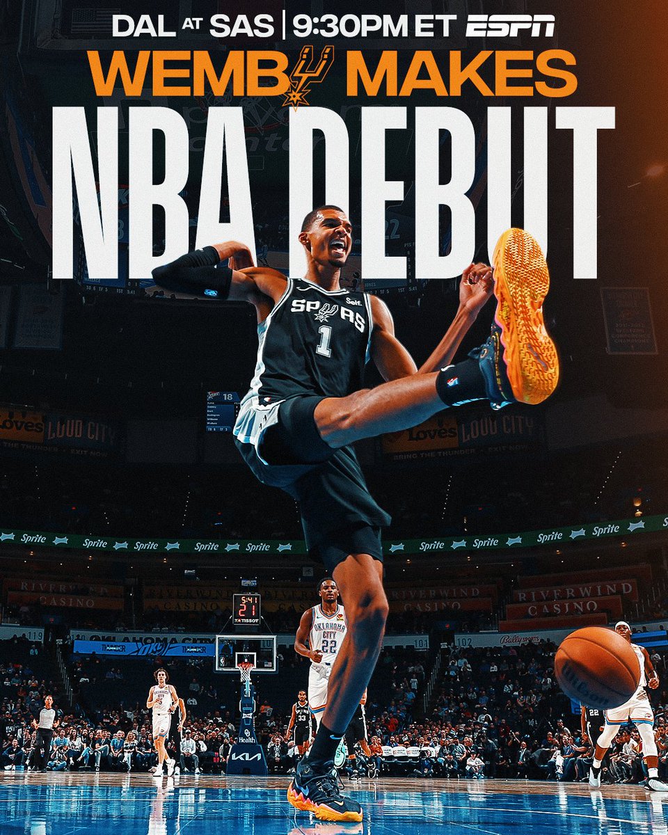 NBA's tweet photo. Tonight's the night....

Victor Wembanyama plays NBA basketball! https://t.co/dUzqaGDNXu