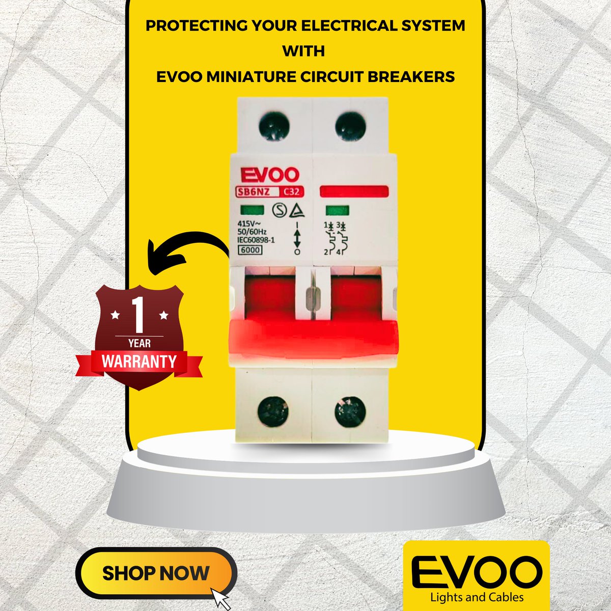 EVOO Miniature Circuit Breakers are the Preferred Choice for Protecting Electrical Circuits in Residential, Commercial, and Industrial Settings.
.
Contact Us: 0329 8680000
.
#CircuitProtection #MiniatureCircuitBreakers #HomeSafety
