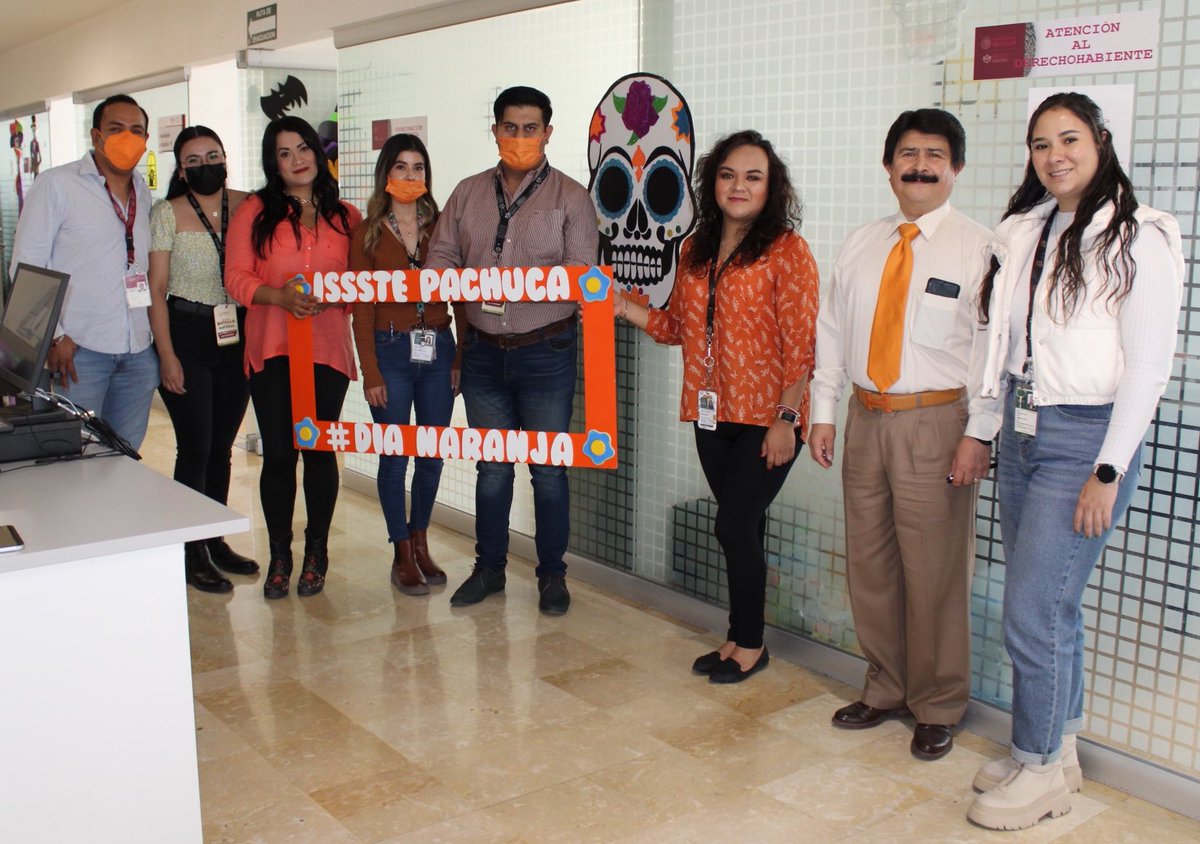 IsssteHidalgo's tweet image. 25 de octubre I #DíaNaranja

El HG “Dra. Columba Rivera Osorio” se suma al #DíaNaranja portando una prenda u objeto de este color, sumados a erradicar la violencia contra mujeres, adolescentes y niñas.

#NuevoIssste