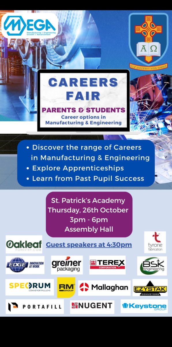 midulster_mega's tweet image. 📣 Everyone is Invited 🌟

Calling all @AcademyDgn students, parents, and guardians and anyone interested from other schools! Come and explore the incredible world of manufacturing and engineering. 🏭

See you all there tomorrow night!

#EngineeringEvent #ManufacturingCareers