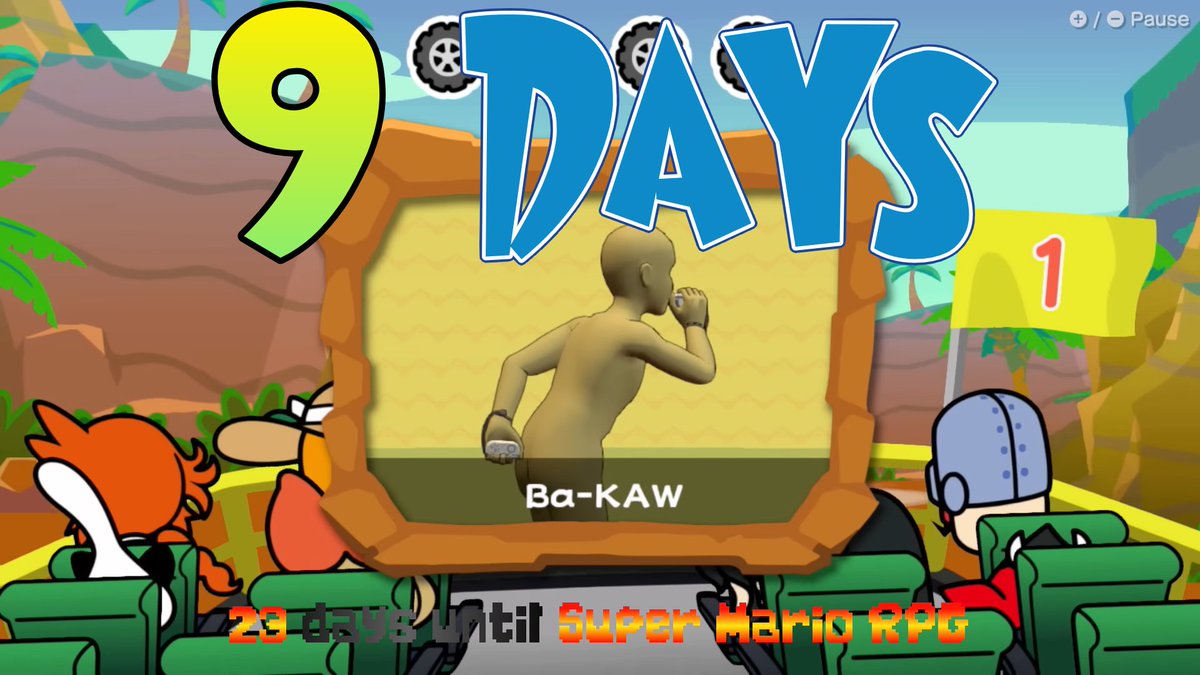 BowserCountdown's tweet photo. It is currently 9 days until WarioWare: Move It! comes out, and 23 days until Super Mario RPG.

#WarioWareMoveIt #WarioWare #SuperMarioRPG #NintendoSwitch https://t.co/aV30vLEx9x