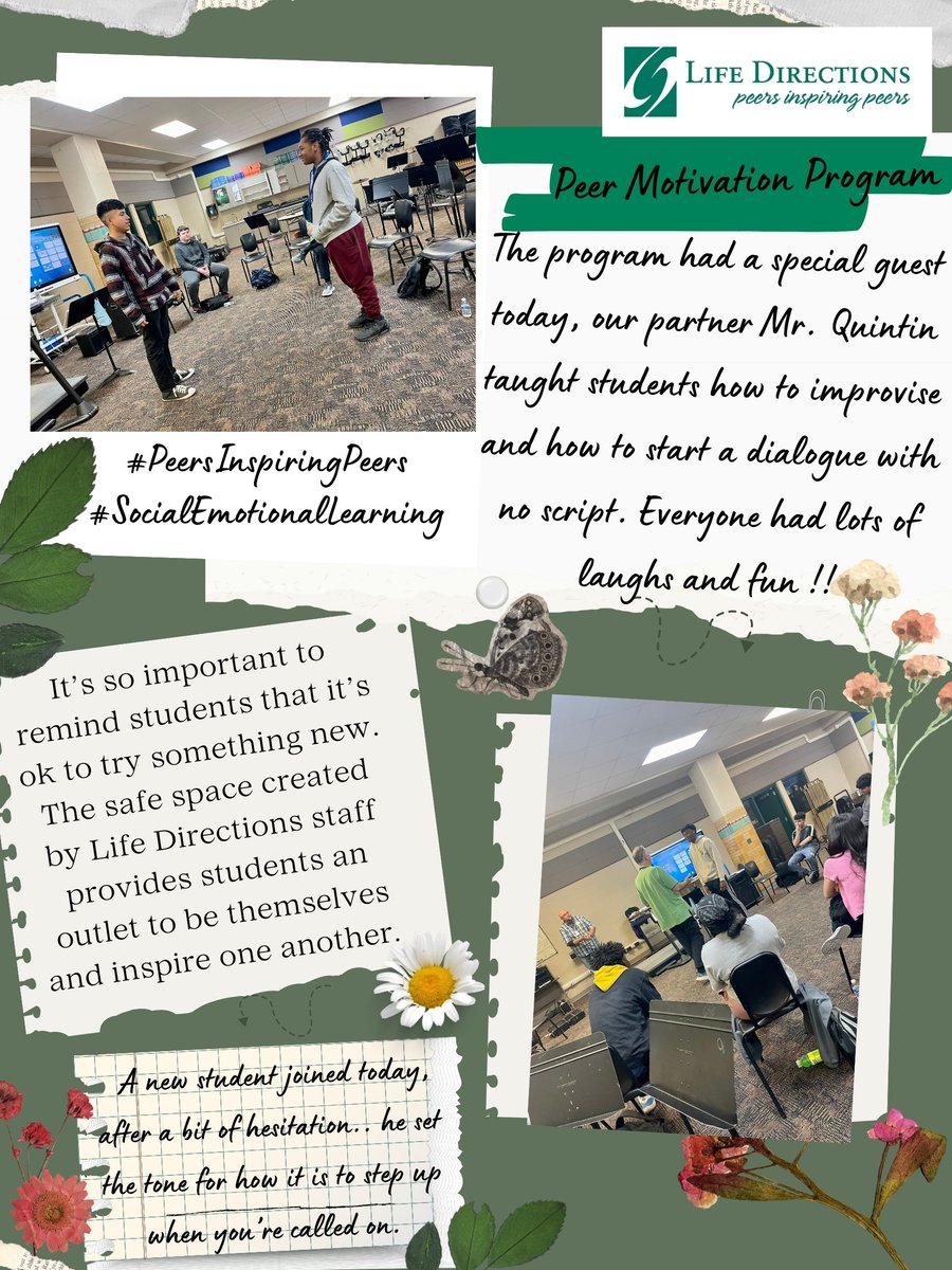 LifeDirectionsC's tweet image. Peer Motivation Program Highlights !