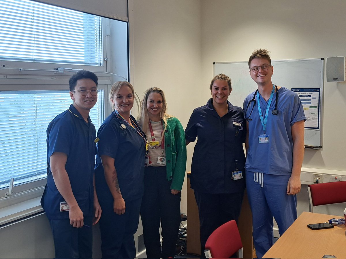 5 of the new trainee ACPs that have joined the Medical Division at Kingston Hospital. Its been a bit of a challenge getting them all up and running but we are so pleased they are with us and all the teams have been so welcoming. Good luck guys! <a href="/LouiseHogh/">Louise Hogh</a> <a href="/NicholaKane2/">Nichola Kane</a>