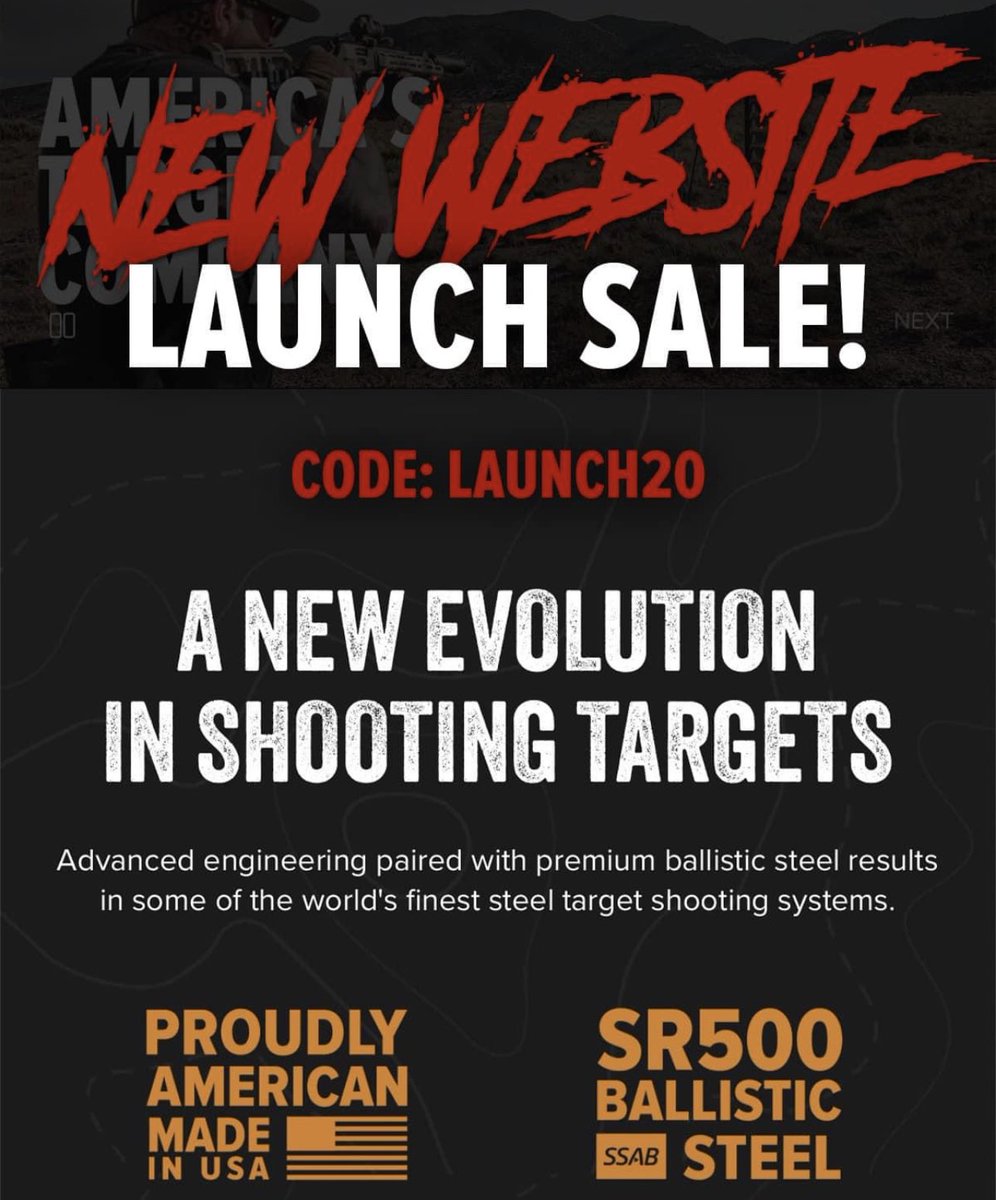 shootingtargets's tweet photo. Check out our NEW WEBSITE! Celebrate the launch with us by slapping the link https://t.co/S0gxje55DZ
#AmericasTargetCompany #STUSA #MadeinAmerica #utah #utahgram #gunbutter #butter #healthyrecipes https://t.co/wQXYiGrHkI