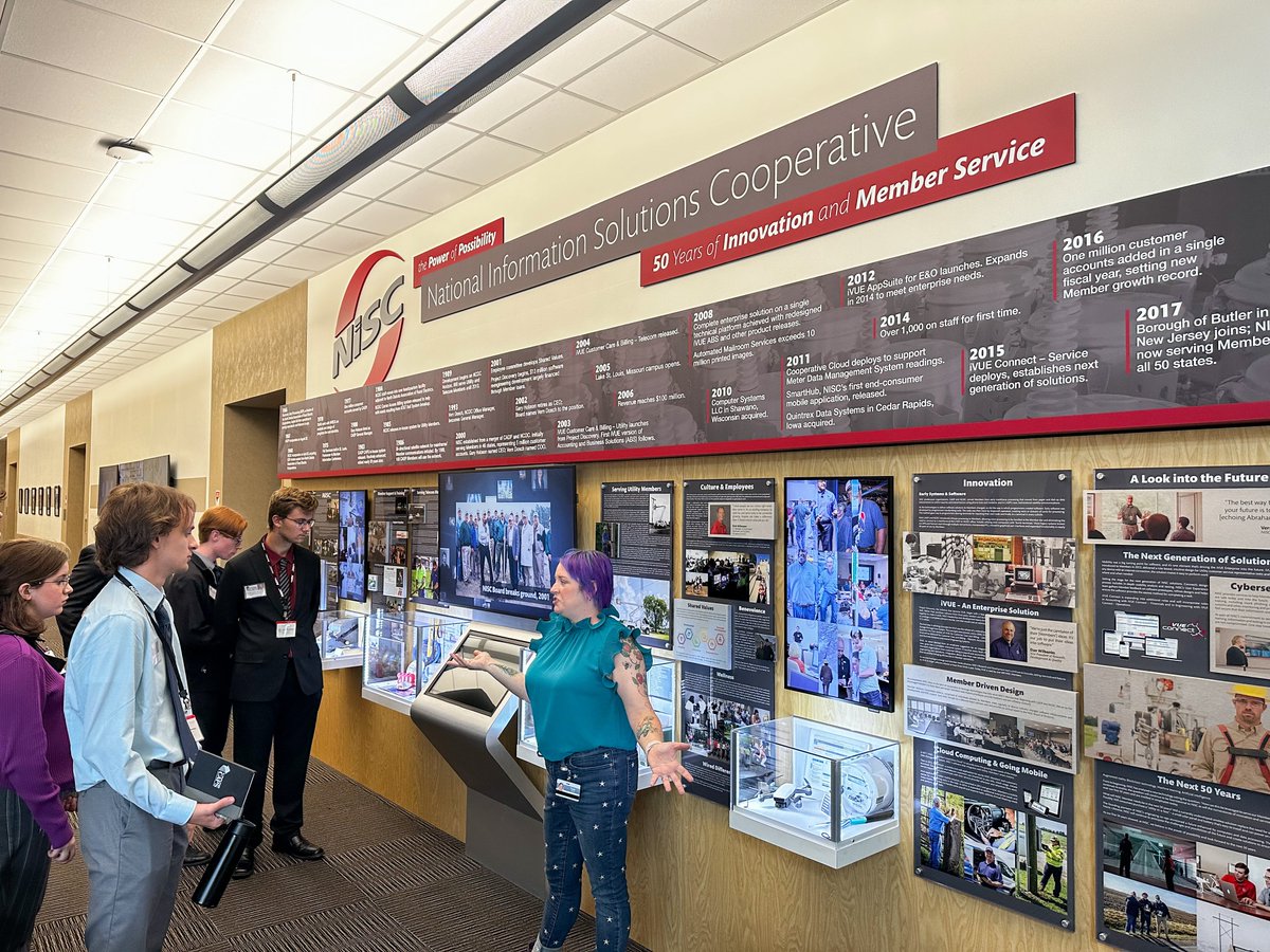 NISC_coop's tweet photo. We enjoyed hosting @scccaps  yesterday at our Lake St. Louis campus! The group learned a little about who NISC is and about Test Automation and Development and toured the building.
We love being involved in our communities and sharing our passion for technology. https://t.co/J6xnwAnkuW