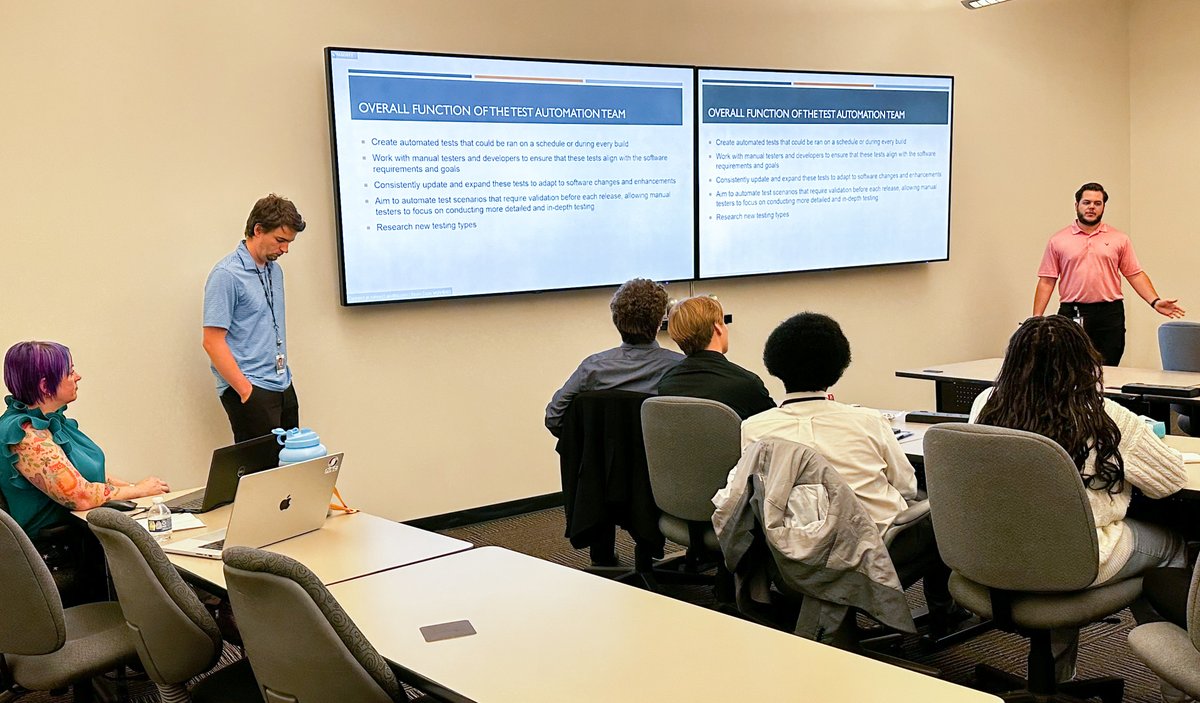 NISC_coop's tweet photo. We enjoyed hosting @scccaps  yesterday at our Lake St. Louis campus! The group learned a little about who NISC is and about Test Automation and Development and toured the building.
We love being involved in our communities and sharing our passion for technology. https://t.co/J6xnwAnkuW
