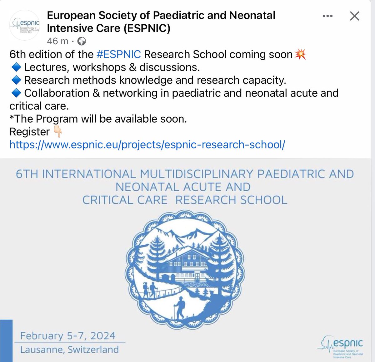 Want to learn more about research methods and network with other healthcare professionals? Then join us in Lausanne @PICSociety @PICSTAR2022 @ACCCNAUST @BACCNUK @NeoResearch_Net @JosLatour1 @josephcmanning @aakashdeeparora @PostPICU_PALISI @niccjournal @DrCBattersby