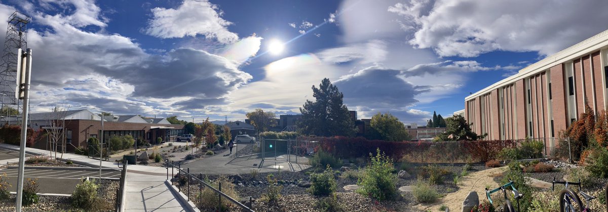 nplareau's tweet image. Beautiful cloudscape over Reno today. Arguably one of the best spots to view orographic clouds in the US… reason alone to come to ⁦@UNRScience⁩ to study #atmosphericscience!!!