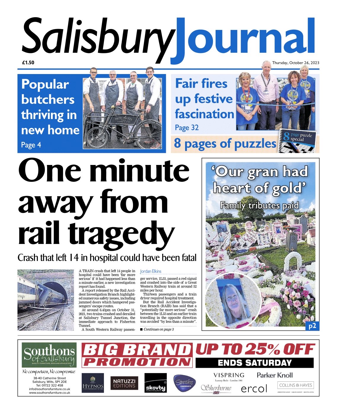 Neil Henderson on X: “SALISBURY JOURNAL: One minute away from rail