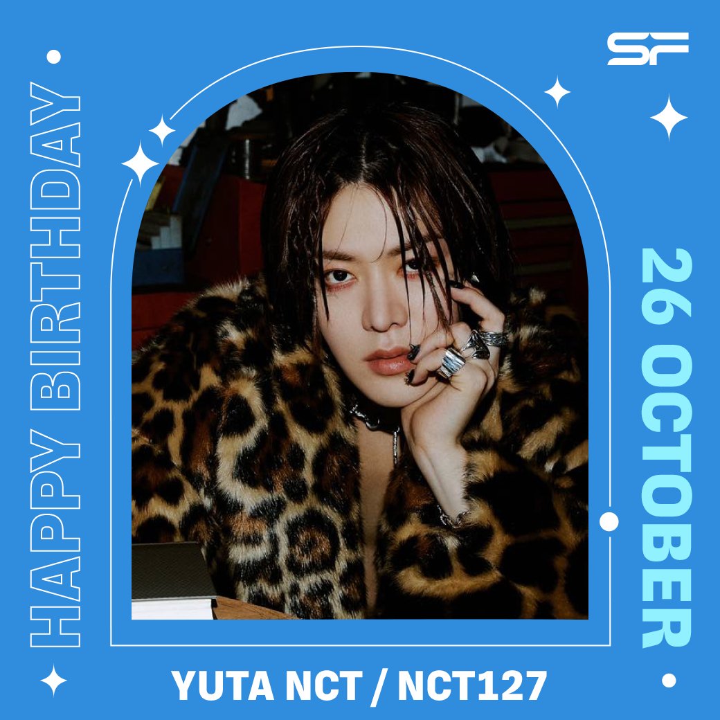 🎂 Happy Birthday⁣
🎉 #YUTA #NCT127

สุขสันต์วันคล้ายวันเกิด พี่ดาราของจักรวาล #NCT
มาร่วมอวยพรให้ Rock Star สุดเท่
มีแต่ความสุข สุขภาพแข็งแรงกันน้าาา   🦋🍒🫶🏻

#HAPPYYUTADAY
#OsakaRockstarYUTA
#世界の宝中本悠太わたし達の誇り
#자_다같이외쳐보자_유타생일
#SFcinema 🍿💚