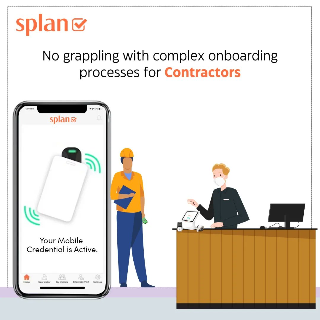 splanvisitor's tweet photo. Bid adieu to the complex onboarding processes of Mobile Credentials for Employees, Contractors, Visitors, Events, and more. Reduce multi-step check-in procedures. Efficientize the provisioning of Mobile Credentials with Splan now.

Register  --> https://t.co/B2sS1IWEzR https://t.co/qQqP76L4sw