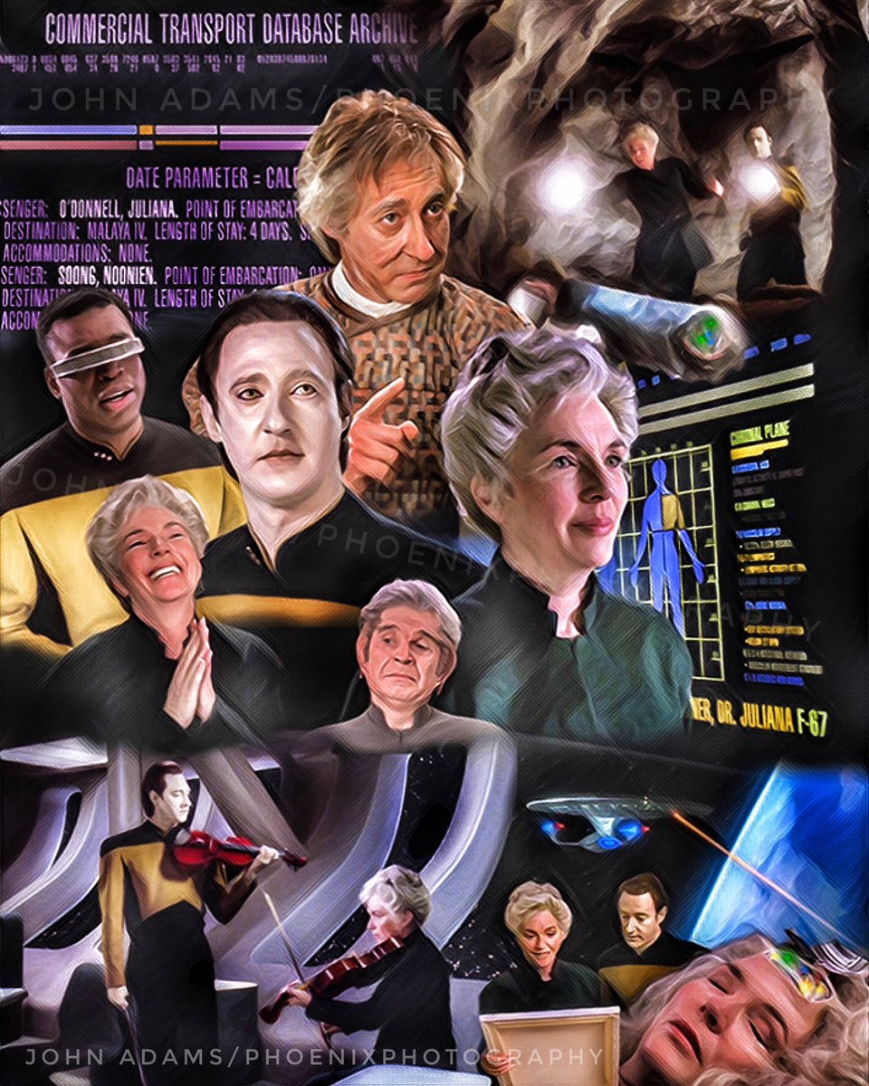 New collage homage by me. Data meets his mother in “Inheritance.” <a href="/BrentSpiner/">Brent Spiner</a> <a href="/levarburton/">LeVar Burton</a> #FionnulaFlanagan <a href="/StarTrekFanPage/">Star Trek Fan Page 🖖🏻JOIN US! on Facebook Today!</a> @ArtofTrek <a href="/StarTrekOnPPlus/">Star Trek on Paramount+</a> #StarTrekTNG #StarTrekfanart #StarTrekFamily