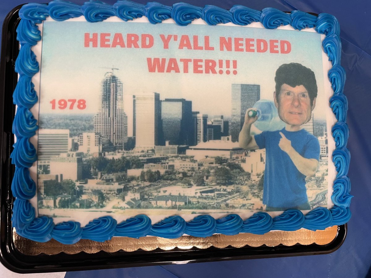 CLTWaterDir's tweet photo. @CLTWater celebrating 45 years of service….. one of our greatest engineers…Al Rich. He is #onewaterstrong! #alloveswater @CLTgov https://t.co/hHY95GxaOe